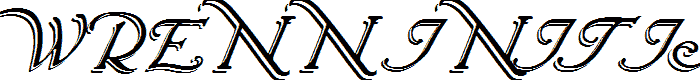 Wrenn Initials Shadowed font